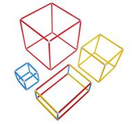 Vaguelly Modelo de Marco Geométrico Tridimensional de Plástico Desmontable para Enseñanza de Matemáticas en Primaria Diseño Innovador y Guía Educativa