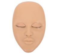 Vaguelly Molde De Cabeza De Entrenamiento De Pestañas Falso Latigazo Suministros De Extensión De Pestañas Mirar Tenue Capacitación Individual Extensiones Práctica De Polivinilo