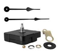 Vaguelly Movimiento de Reloj Colgante de 17mm con Gancho de Metal y Manecillas de 23cm, Accesorio Preciso y Fácil de Instalar para Reparación de Reloj de Pared Grande Negro