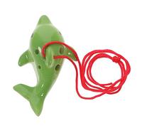 Vaguelly Ocarina De Cerámica De 6 Agujeros Estilo Retro Instrumento Musical Para Niños Y Niñas Para Principiantes Grabadora De Práctica Portátil Y Cómoda Color Aleatorio.