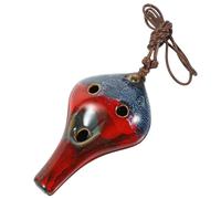 Vaguelly Ocarina Sonido Maravilloso 6 Agujeros Creativa de Cerámica para Principiantes y Instrumento Portátil Diseño Retro Único Color Aleatorio para Uso Musical