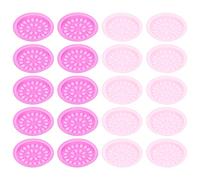 Vaguelly Paleta Desechable de Pegamento para Extensiones de Pestañas de Pvc Púrpura 100 Piezas para Principiantes, Herramienta Auxiliar para Conectar Pestañas en Maquillaje