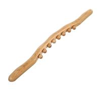 Vaguelly Palo de Masaje de Madera de Haya Marrón Claro, Barra Multifuncional para Puntos de Acupuntura y Reflexología, Herramienta Portátil para Masaje de Cuello, Hombros, Pies y Espalda,
