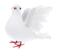 Vaguelly Paloma Artificial de Gran Tamaño Alitas Ajustables, Pájaro Decorativo para Bodas y Decoración del Hogar, Accesorio Nupcial para Ceremonia y Ambiente Pacífico