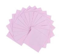 Vaguelly Paño de Limpieza de Microfibra 100 Piezas Rosa | Doble Cara Afelpada, Lavado Sencillo, para Pantallas y Lentes de Gafas, Bolsa Opp Incluida