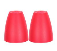 Vaguelly Pantallas de Lámpara de Plástico Rojas 30mm Orificio Central 2 Piezas para Portalámparas E14 Repuesto para Lámparas de Mesa Pie Pantalla Pequeña para Sala de Estar y Dormitorio