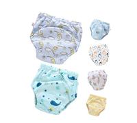 Vaguelly Pantalones de Entrenamiento para Bebés, 6 Piezas, Algodón, Suaves y Transpirables, Diseño a Prueba de Fugas, para Ir al Baño, 8-12kg