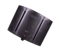 Vaguelly Parabrisas de Micrófono Plegable Filtro de Sonido para Estudio, Pantalla a Prueba de Ruido Red Antigolpes, Protector Acústico para Grabación y Aislamiento de Micrófono Portátil