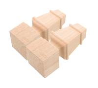 Vaguelly Patas de Mesa y Sofá de Madera Maciza 15x6.5 Cm Certificadas, Diseño Redondo, Soporte Estable para Muebles, Uso en Armarios y Escritorios, Juego de 2 Piezas, Instalación Sencilla