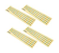 Vaguelly Pegatinas Autoadhesivas Para Diapasón 4 Cuerdas, Accesorio Práctico Para Principiantes, 4 Piezas, Diseño Compacto Para Aprendizaje De Notas y Escalas En Guitarra