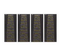 Vaguelly Pegatinas para Diapasón de Guitarra Eléctrica y Acústica, 4 Piezas de Pvc Negro para Práctica de Acordes y Escalas, Guía Clara para Principiantes y Estudiantes