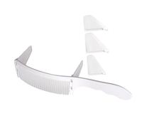 Vaguelly Peine Posicionador de Corte de Pelo para Hombre Peine Curvo Guía para Cortar el Cabello de Barbero para Uso Salón