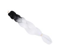 Vaguelly Peluca De Rastas Falsas De Peluca Degradado Pieza De Cabello Alta Temperatura Negro y