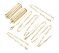 Vaguelly Peso Decorativo para Reloj de Pie de Hierro Cadena de 2 Metros Martillo Hueco para Reloj Mecánico Juego de 1 Par 2 Pares de Ganchos Repuesto Vintage