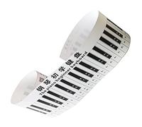 Vaguelly Piano Para Principiantes Guía De Práctica De Teclas Adhesivo Fácil De Usar Resistente Al Desgaste y Compatible Teclados y Pianos