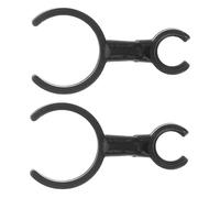 Vaguelly Pinzas Para Micrófono De Flauta Dulzaina, 2 Piezas, Soporte Compacto y Portátil, Material Resistente Al Desgaste Para Grabación y Conciertos En