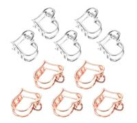 Vaguelly Pinzas Pelo Forma de Corazón 10 Piezas 5 Plateadas 5 Rosa Dorado Clips Antideslizantes de Mandíbula Fuerte Pequeñas Garras Decorativas para Mujer Accesorios de Moda para Uso