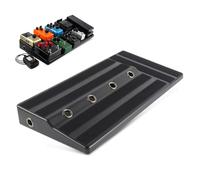 Vaguelly Placa Efectora Para Guitarra Portátil y Ligera Soporte Para Efectos De Guitarra Fuente De Alimentación Oculta Para Escenario De