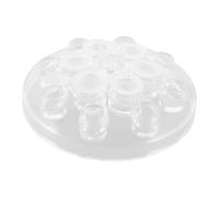 Vaguelly Portavasos de Silicona de Color Transparente para Pigmento de Tatuaje de Contenedores de Tinta con Base Antideslizante Soporte para Vasos de Tatuaje Adecuado