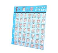 Vaguelly Póster con Tabla de Acordes de Guitarra Guía de Aprendizaje para Principiantes en Interiores Arte Mural con Acordes Musicales
