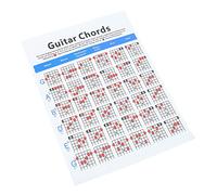 Vaguelly Póster De Acordes De Guitarra y Ukelele Guía De Entrenamiento Musical Para Principiantes Cartel De Práctica De Acordes Resistente Para Aprender y Dominar