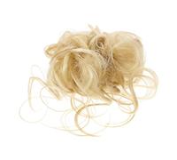 Vaguelly Postizo de Moño Despeinado Natural para Cabello Rizado Accesorio de Pelo Curly para Coleta para Volumen y
