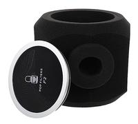 Vaguelly Protector de Micrófono de Esponja Absorbente de Sonido Octogonal Negro Funda para Micrófono de Transmisión en Directo Reducción de Ruido Ligera y Práctica