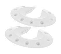 Vaguelly Protector de Puerta de Silicona Blanco, Tope Anti Pellizcos Fácil de Limpiar, Diseño Práctico para Seguridad Hogar, Paquete de 2 Unidades