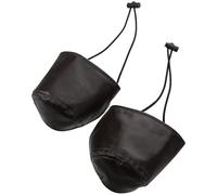 Vaguelly Protectores de Talón para Zapatos de Conducción, Funda de Cuero Marrón Resistente al Desgaste, 2 Piezas, Unisex, para Cuidado del Pie y Uso en Automóvil