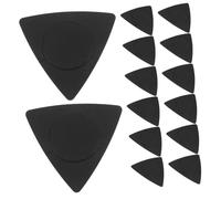 Vaguelly Púas de Abs Guitarra Material Folk Antideslizantes Negras de 20 Unidades en Forma Triangular Clásicas Accesorios para Acústica