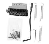 Vaguelly Puente De Trémolo Para Guitarra Eléctrica Zurdos De Cuerdas Armado Negro Accesorio De Guitarra Metálico
