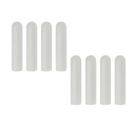 Vaguelly Puntas de Cordón de Plástico Blanco, Fácil Instalación y Elaboración Detallada Paquete de 8 Piezas para Cordones de 5mm para Zapatos Noctilucentes