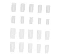 Vaguelly Puntas De Uñas Artificiales 2 Cajas De 250 Estilo Francés No Se Doblan Para Mujeres y Niñas Manicura Fácil