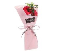 Vaguelly Ramo De Flores De Jabón Aromáticas para Día Madre Ramo De Carnaciones Artificiales y Caja