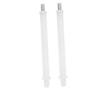 Vaguelly Recambio Escobilla WC Enroscable de Plástico Blanco para Uso en Baño, Fácil de Instalar y Usar, Pack de 2 Piezas para Mangos de Cepillo de Inodoro