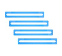 Vaguelly Regla de Lectura para Dislexia de Acrílico Azul 6x1 Pulgadas 4 Piezas para Guiar Cartas de Mahjong y Mejorar Concentración en Jugadores