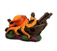Vaguelly Resin Octopus Aquarium Decoration Realistic Octopus Ornament For Fish Tank Non Fading Aquatic Decor For Freshwater Saltwater Aquariums Small Octopus
