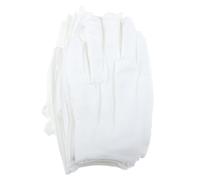 Vaguelly Reutilizables Ligeros y Fáciles de Estirar 12 Pares de Guantes de Hilo de Algodón Blanco Ideales para Inspección de Joyas y Secado Manual