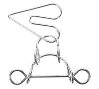 Vaguelly Rompecabezas De Anillo De Metal con Forma De Corazón para Desafío Baratijas con Dijes Rompecabezas De Juego De Enlace Rompecabezas De Mano Hellraiser