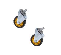 Vaguelly Rueda Giratoria para Gato Hidráulico de Caster de Gato de Suelo Compatible con Diversos Instalación y Reemplazo para Reparación de Automóviles
