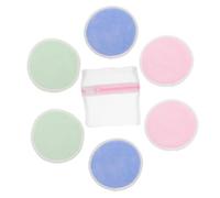 Vaguelly Set De Desmaquillantes De De Bambú 7 Piezas Almohadillas Faciales Reutilizables Faciales Cuidado