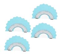 Vaguelly Silbatos De Pájaro Metálicos De Lengua 4 Piezas Azul, Silbato De Pájaro Para Sonidos De Canto, Llamador Divertido Para Fiestas y Entretenimiento