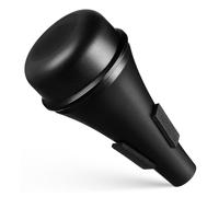 Vaguelly Silenciador para Trompeta de Plástico Negro Accesorio para Práctica con Reducción de Ruido Muda Recta Resistente para Instrumentos de Viento Silenciador Versátil para Lecciones y
