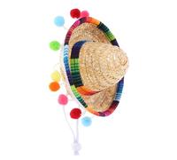 Vaguelly sombrero mexicano sombreros de fiesta de cono Mini sombreros de fiesta diminuto adulto sombreros mexicanos hat sombrero decorativo de fiesta sombreros de fiesta de méxico poliéster