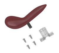 Vaguelly Soporte de Dedo para Desmontable Base de Metal Plateada, Reposamanos Rojo, Kit de 1 Soporte, 1 Base y 4 Tornillos, Accesorio para Músicos de Viento de Madera