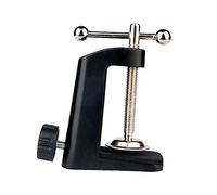 Vaguelly Soporte De Micrófono C-type Con Abrazadera De Metal Para Mesa Fijación Segura Para Luz De Escritorio y Accesorios Base De Aleación De Aluminio Negro
