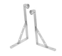 Vaguelly Soporte Exteriores en para Balcones Tendedero Piezas Paredes y Barra Ropa de Acero Inoxidable Resistente, Diseño Lateral Triangular, 2