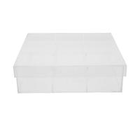 Vaguelly Soporte para bolas de secado: Caja transparente para guardar toallitas para secadora, organizador para lavandería con tapa, contenedor transparente multifuncional para uso doméstico.
