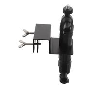 Vaguelly Soporte para Cámara Solar Ajustable Inoxidable Montaje para Canalón y Pared Soporte de Seguridad para Exteriores Compatible con Arlo Eufycame Ring Negro