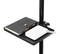 Vaguelly Soporte para Micrófono Bandeja de Plástico Robusta 22 X 16,5 Cm, Adecuado para Karaoke y Transmisión Abrazadera de Sujeción